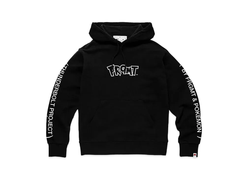 FRAGMENT x POKEMON THUNDERBOLT PROJECT LOGO HOODIE "Black"