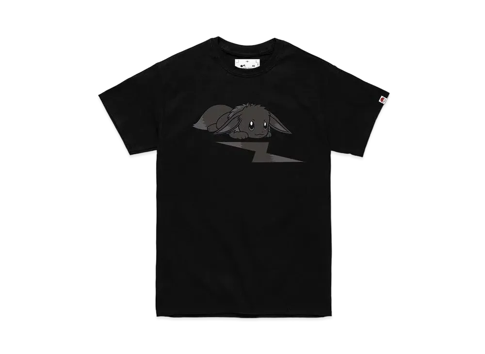 FRAGMENT x POKEMON THUNDERBOLT PROJECT EEVEE T-SHIRT "Black"