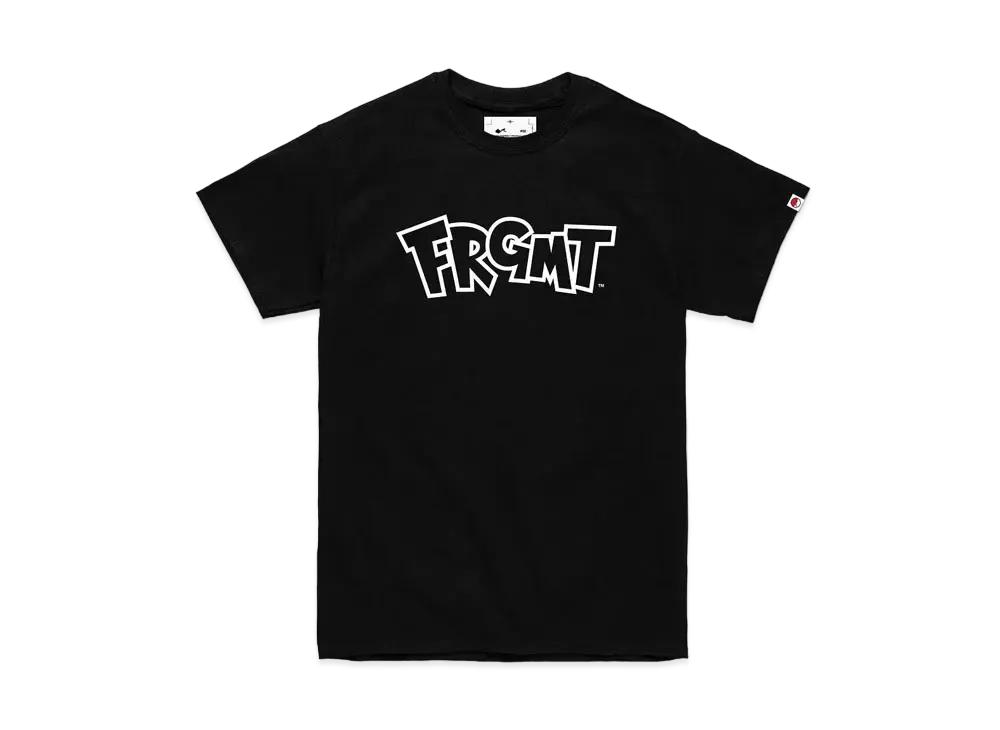 FRAGMENT x POKEMON THUNDERBOLT PROJECT LOGO T-SHIRT "Black"