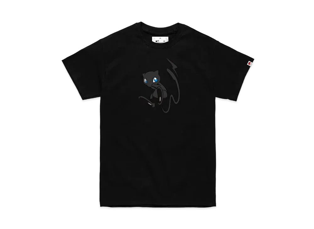 FRAGMENT x POKEMON THUNDERBOLT PROJECT MEW REFLECTOR T-SHIRT "Black"