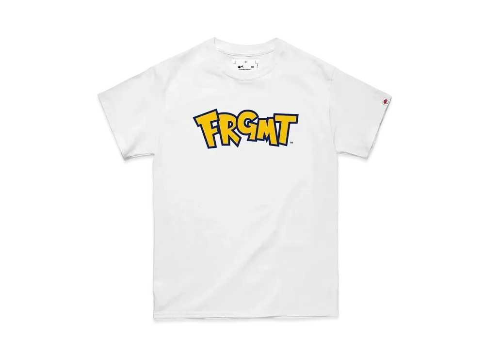 FRAGMENT x POKEMON THUNDERBOLT PROJECT LOGO T-SHIRT "White"