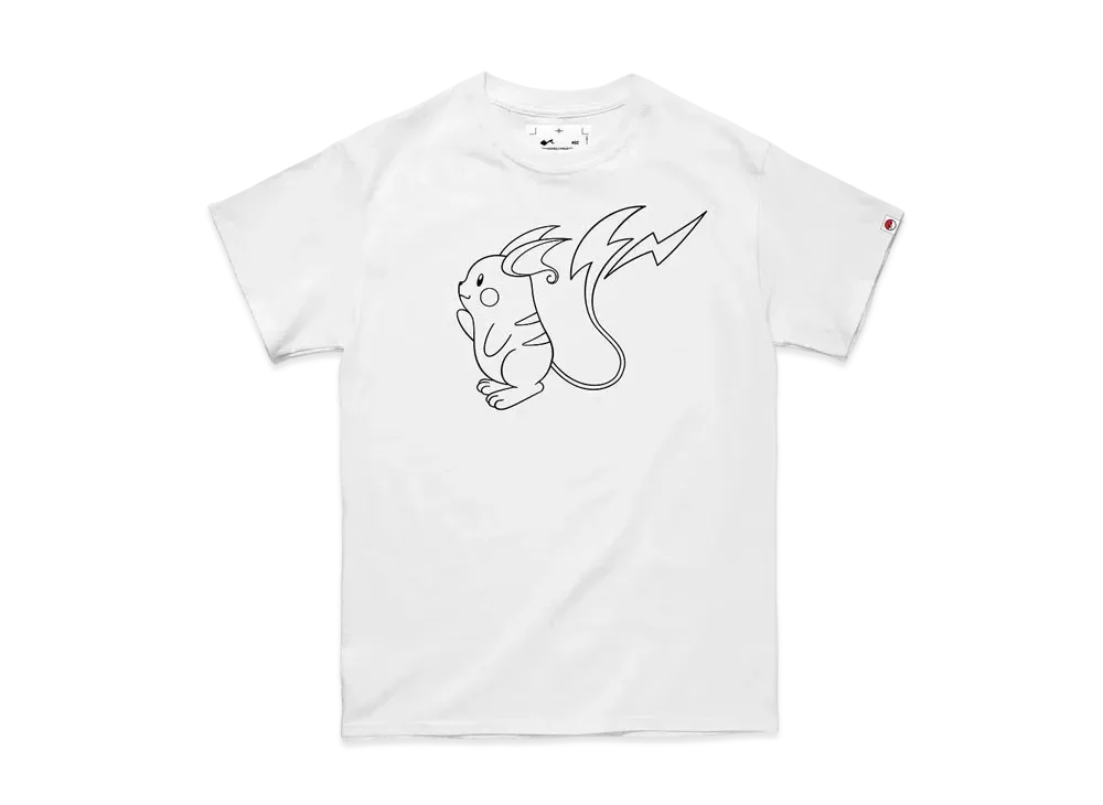 FRAGMENT x POKEMON THUNDERBOLT PROJECT RAICHU T-SHIRT "White"