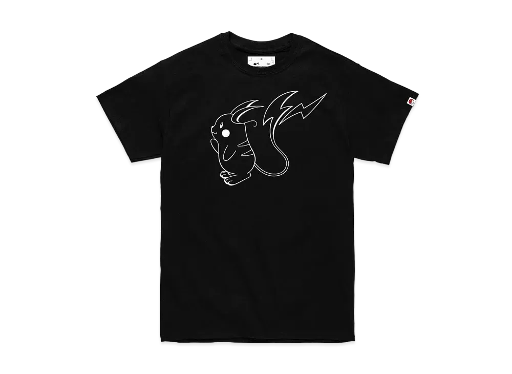 FRAGMENT x POKEMON THUNDERBOLT PROJECT RAICHU T-SHIRT "Black"