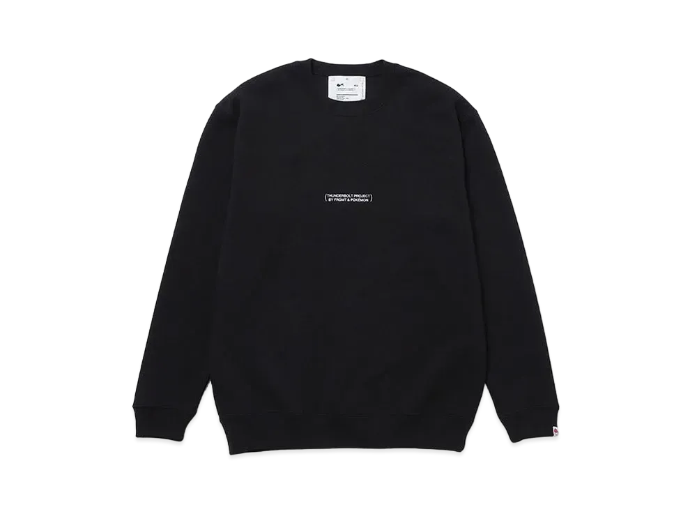 FRAGMENT x POKEMON THUNDERBOLT PROJECT LOGO CREWNECK SWEAT "Black"