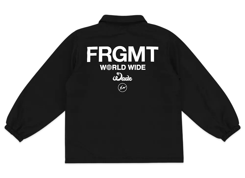 FRAGMENT x WADE Coach Jacket "Black"
