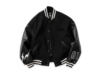 FRGMTMINI Wool Varsity Jacket "Black"