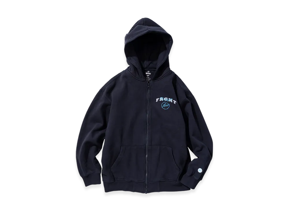 FRGMTMINI Mini Logo Zip Up Hoodie "Navy"