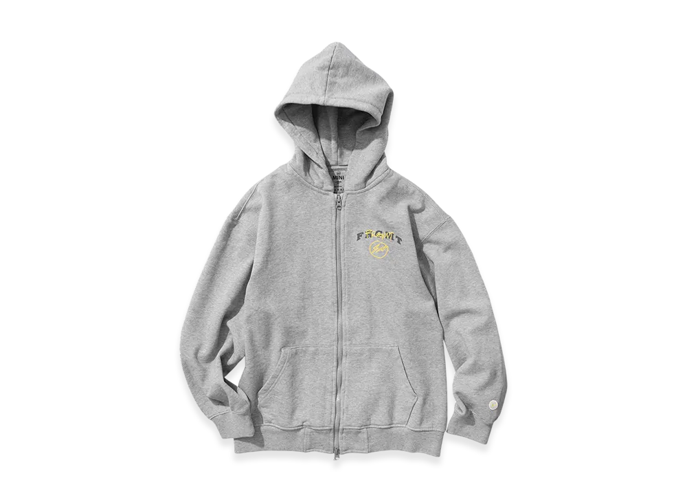 FRGMTMINI Mini Logo Zip Up Hoodie "Melange Grey"
