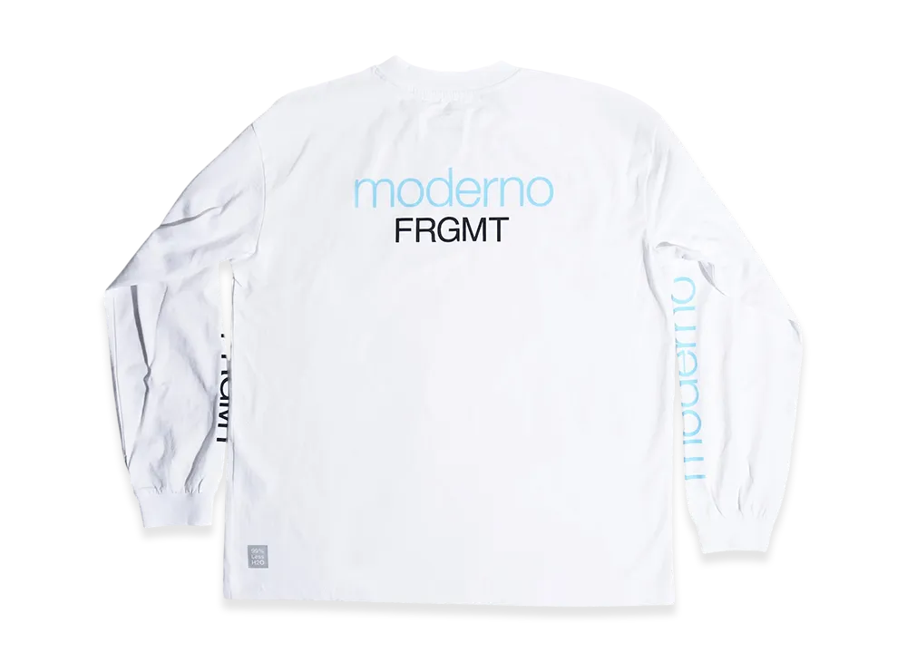 FRAGMENT x moderno L/S T-Shirt "White"