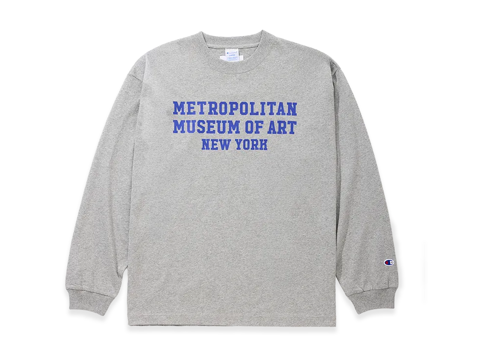V.A. x The Metropolitan Museum of Art x Champion L/S Tee "Gray"