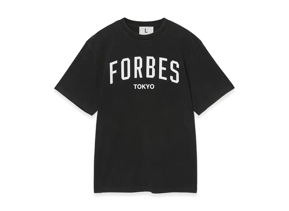 FRAGMENT x Forbes JAPAN College T-Shirt "Black"