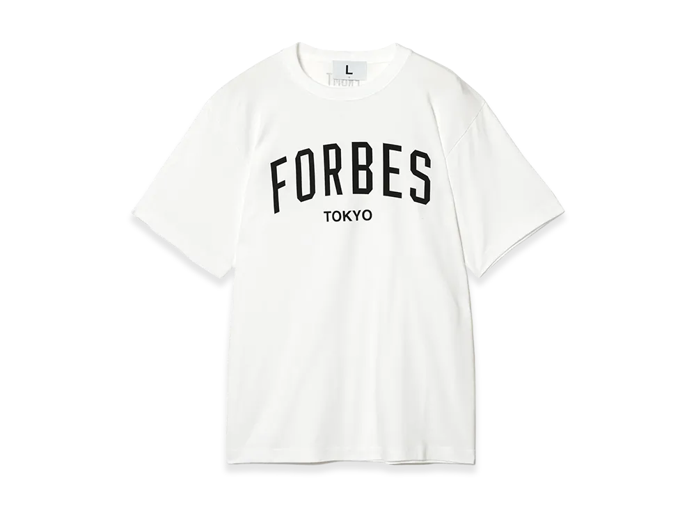 FRAGMENT x Forbes JAPAN College T-Shirt "White"