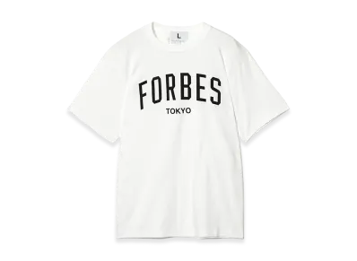 FRAGMENT x Forbes JAPAN College T-Shirt "White"