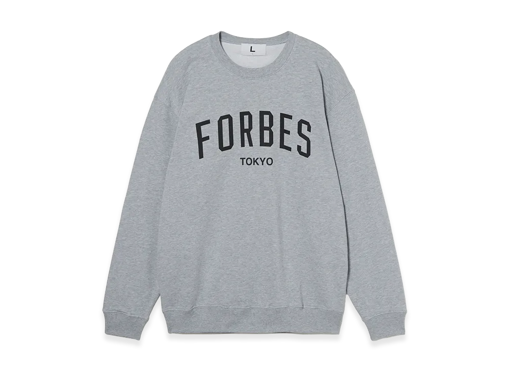 FRAGMENT x Forbes JAPAN College Sweat Shirt "Gray"