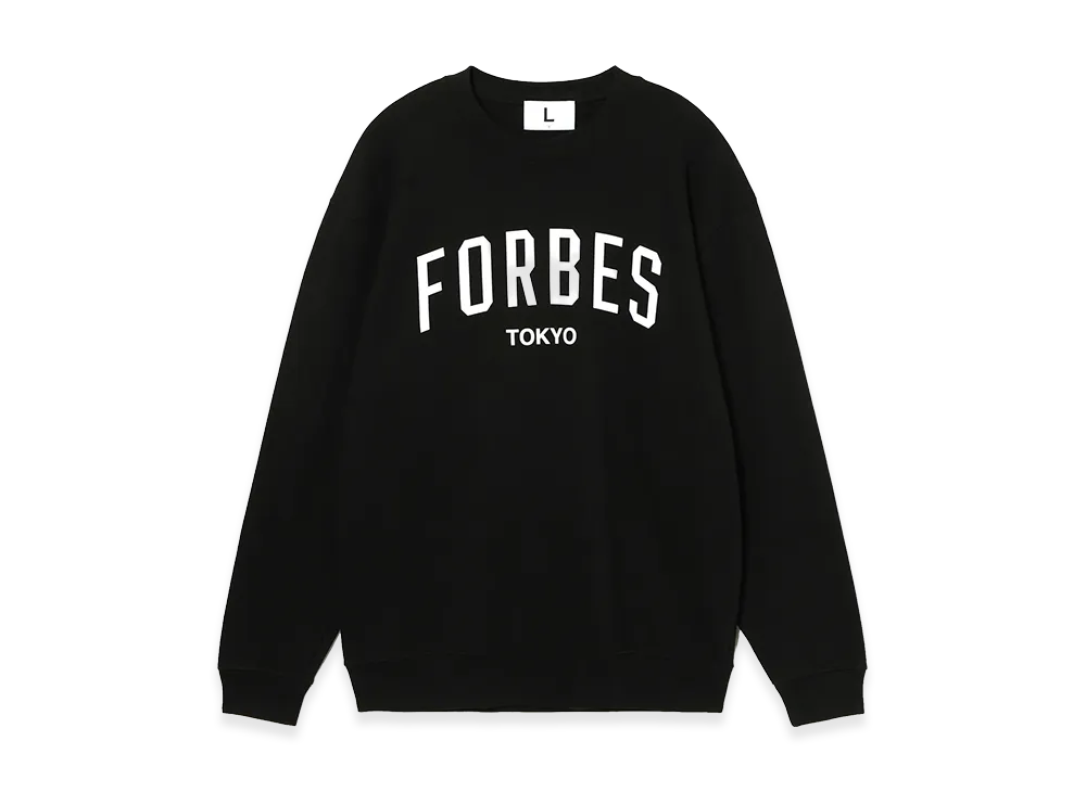 FRAGMENT x Forbes JAPAN College Sweat Shirt "Black"