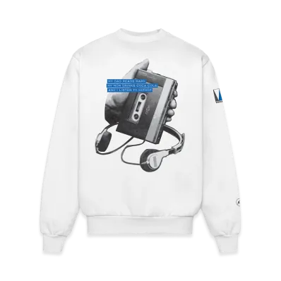 FRAGMENT ComplexCon 2026 x Weekend Sequel Blue Tape Recorder Crewneck "White"