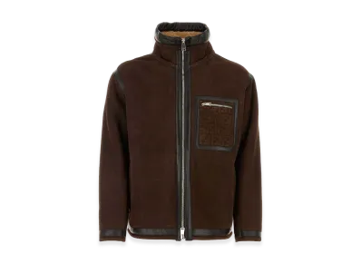FENDI Chocolate Suede Jacket "Brown"