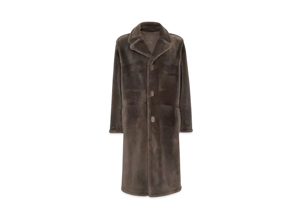 FENDI Men's Coat Shearling "Gray"