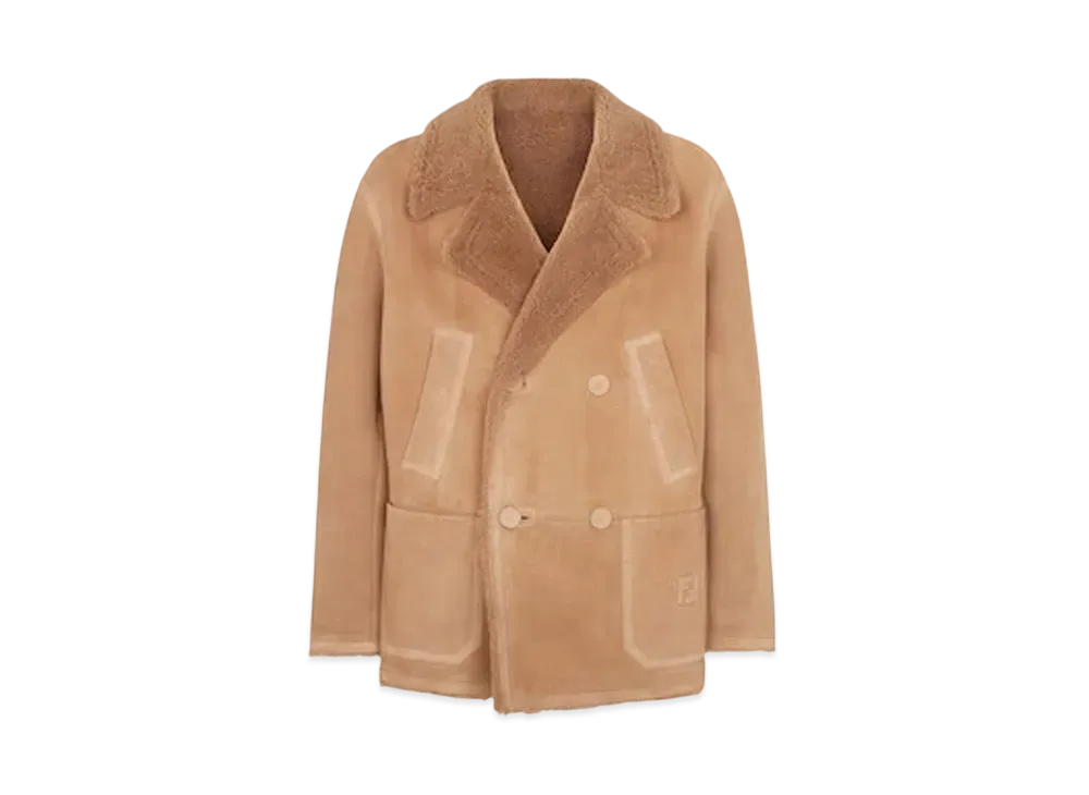 FENDI Men's Blouson Sheepskin "Brown"