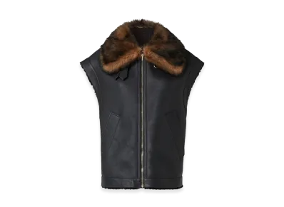 FENDI Women's Nappa Leather Vest "Black"