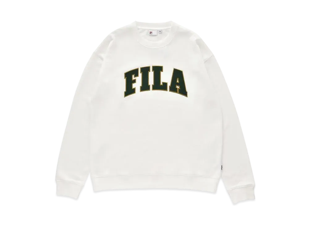 FILA College Logo Crew "White"