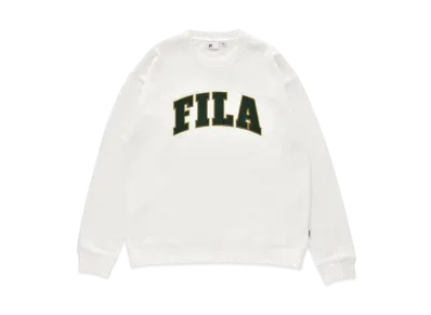 FILA College Logo Crew "White"