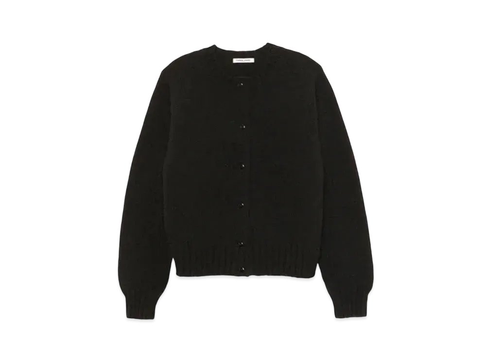 FUMIKA UCHIDA Shetland Cardigan "Black"