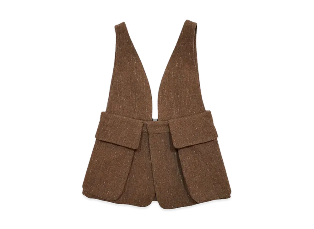 FUMIKA UCHIDA Splashed Pattern Bralette Top "Brown"