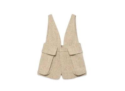 FUMIKA UCHIDA Splashed Pattern Bralette Top "Oatmeal"