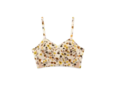 FUMIKA UCHIDA Flower Printed Bustier "Ecru"