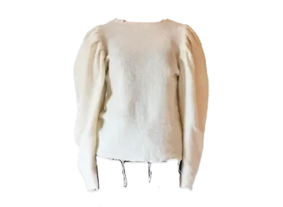 FUMIKA UCHIDA Gauze Plaid Long Sleeve Top "Oatmeal"