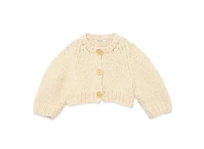 FUMIKA UCHIDA Hand Knitted Cardigan "Ivory"