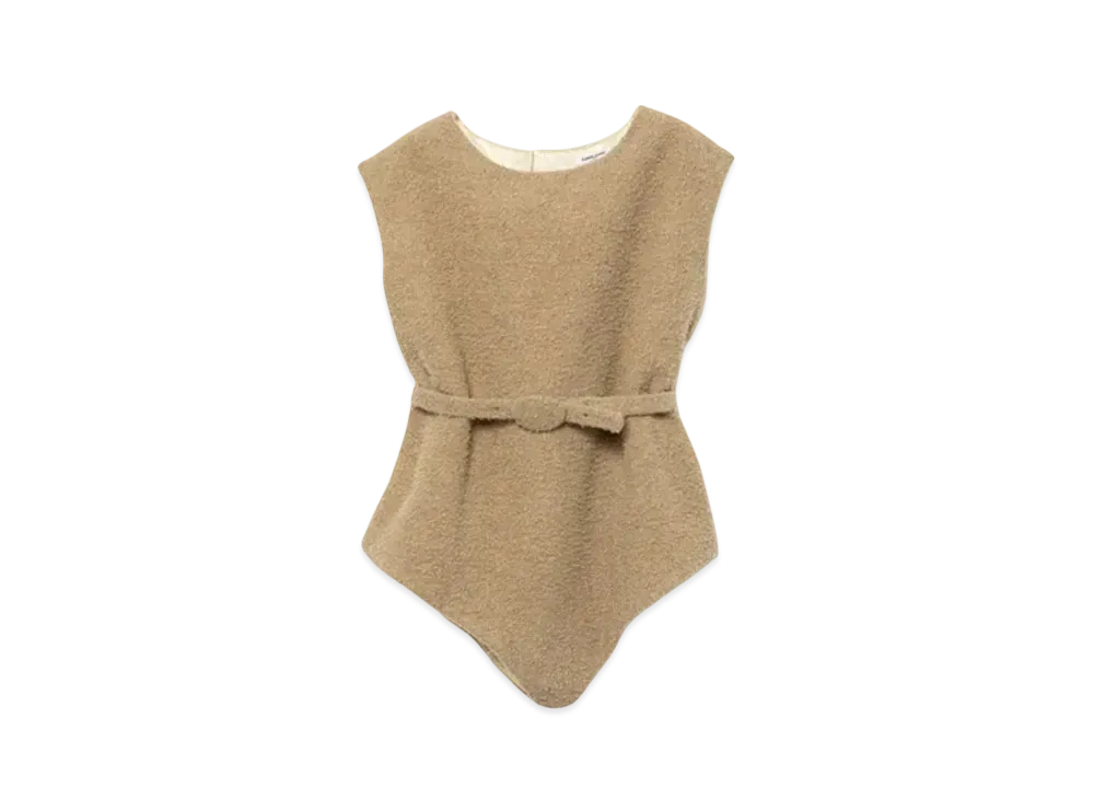 FUMIKA UCHIDA Vintage Ribbed Corset Top _Long Sleeeve 
