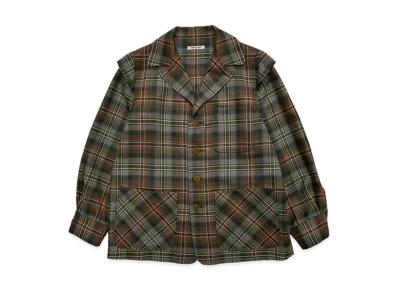FUMIKA UCHIDA Tartan Plaid Shirt Jacket "Plaid Moss"