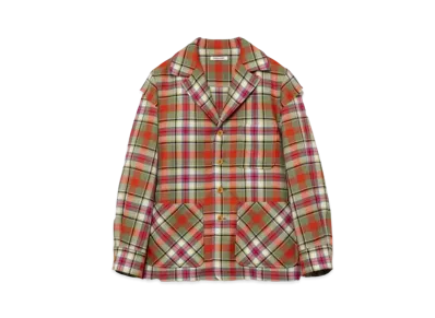 FUMIKA UCHIDA Tartan Plaid Shirt Jacket "Plaid Ivory"