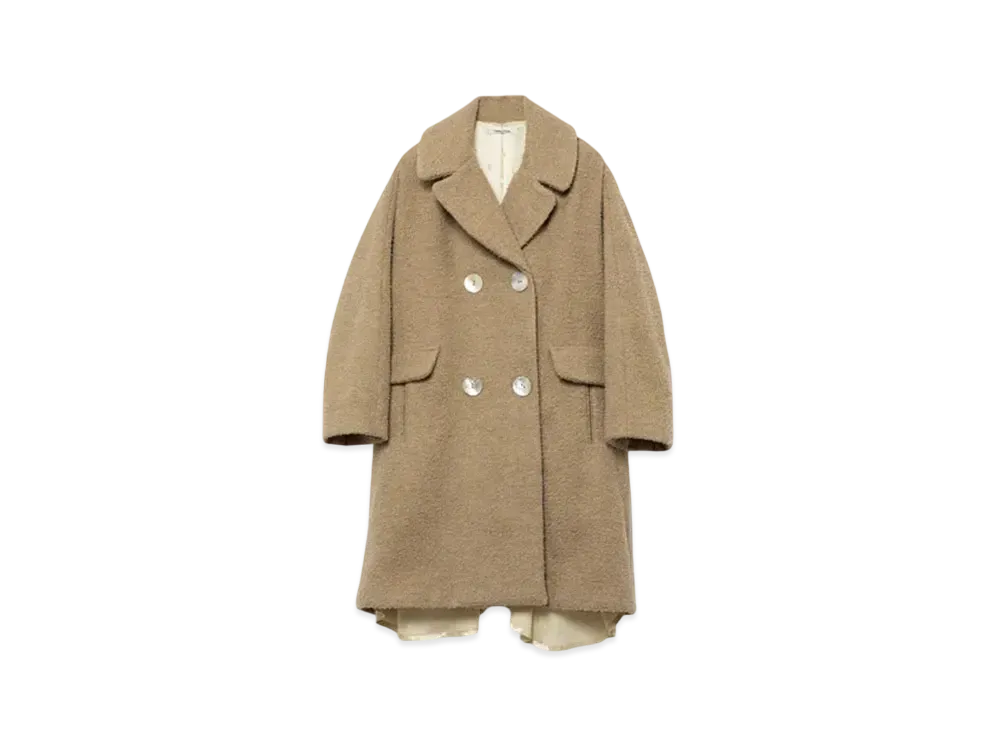 FUMIKA UCHIDA Napping Double Breasted Coat "Camel"