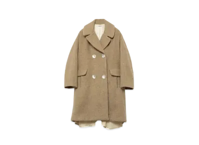 FUMIKA UCHIDA Napping Double Breasted Coat "Camel"
