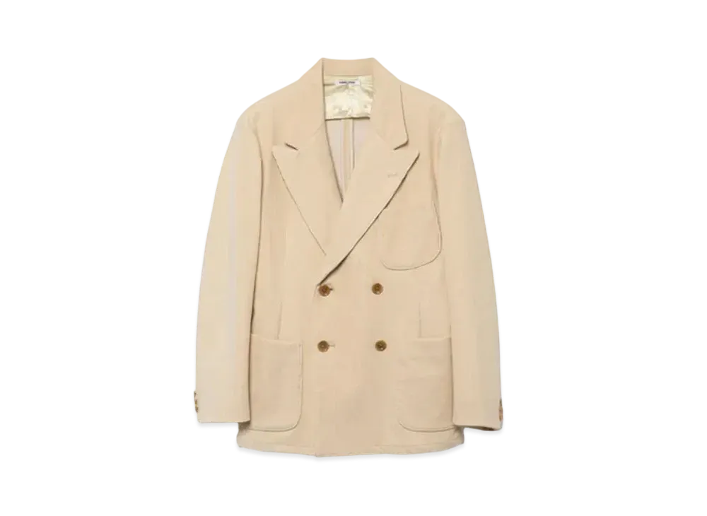 FUMIKA UCHIDA Corduroy 2-piece Suit _Double Breasted Jacket / 2-tuck Slacks "Ivory"