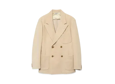 FUMIKA UCHIDA Corduroy 2-piece Suit _Double Breasted Jacket / 2-tuck Slacks "Ivory"