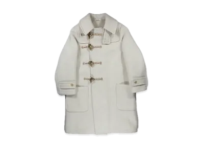 FUMIKA UCHIDA Melton Duffle Coat "Oyster"