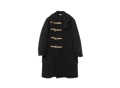 FUMIKA UCHIDA Melton Duffle Coat "Black"