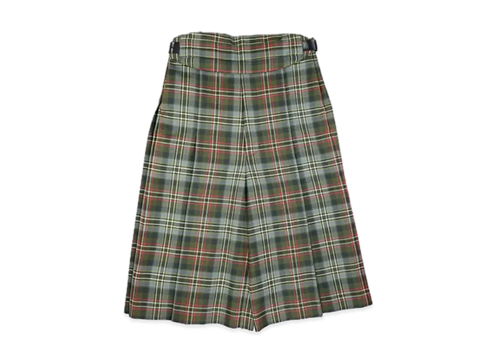 FUMIKA UCHIDA Tartan Plaid Belted Pantacourt "Plaid Moss"