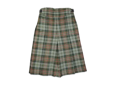 FUMIKA UCHIDA Tartan Plaid Belted Pantacourt "Plaid Moss"
