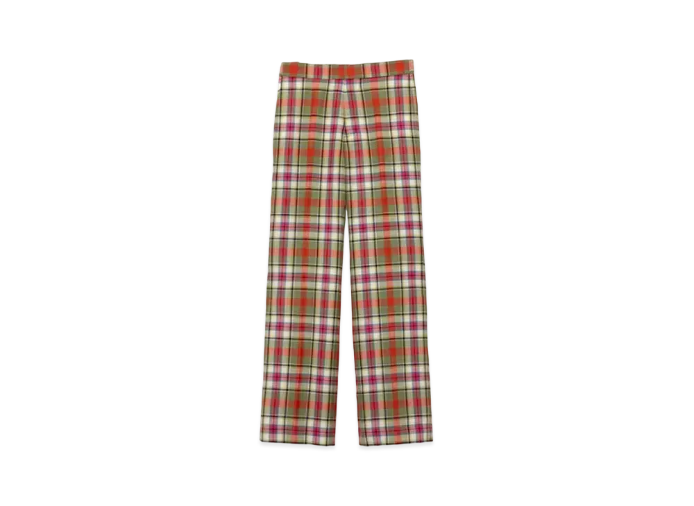 FUMIKA UCHIDA Tartan Plaid Adjustable Belted Pants "Plaid Ivory"