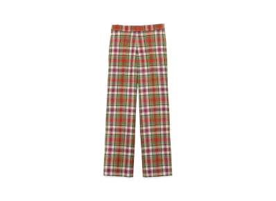 FUMIKA UCHIDA Tartan Plaid Adjustable Belted Pants "Plaid Ivory"