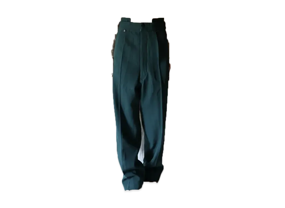 FUMIKA UCHIDA High-waist Band Pants "Britishgreen/Black"