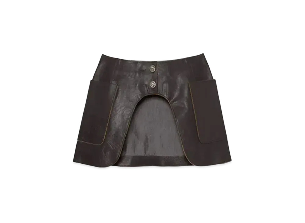 FUMIKA UCHIDA Leather Pocket Skirt 