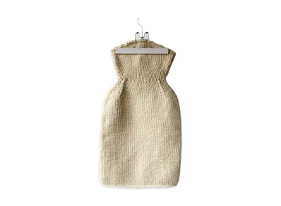 FUMIKA UCHIDA Hand Knitted Bare Dress "Ivory"