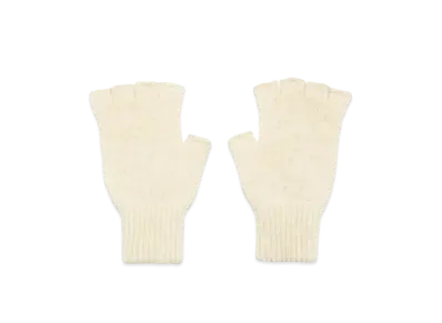 FUMIKA UCHIDA Shetland Fingerless Gloves "Ivory"