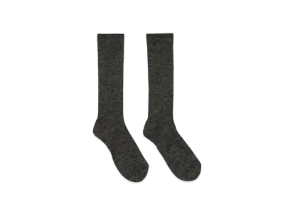 FUMIKA UCHIDA Mohair Ribbed Socks "Charcoal"
